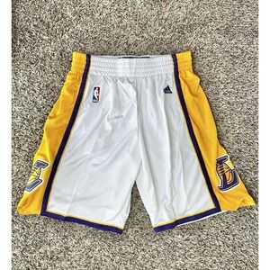 Los Angeles LA Lakers Adidas NBA Swingman Basketball Shorts Size Small